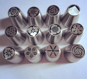 63pcs Russian Stainless Steel Pastry Icing Nozzles Decorating Cakes Tips