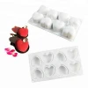 8 cavity heart shape silicon chocolate mold/3d silicone mousse cake mould dessert cake decorating tools