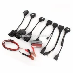 8 in 1 OBD1 to OBD2 Car Diagnostic Tool Cable 2Pin 3Pin 10Pin 16Pin 30Pin 38Pin for Car Diagnostic Cables Connectors Care Tools