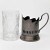 Import 8.5 Oz Set of 6 Russian Old-Fashioned CUT Crystal Hot Tea Glass, Russian Tea Cups, Drinking USSR Cups for Tea &amp; Coffee from USA