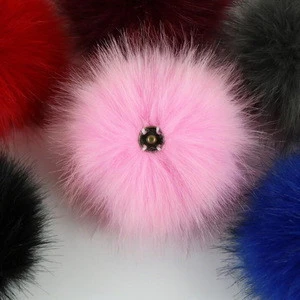 8cm Shijiazhuang Supply Lowest Price Faux Fur Imitate Fox Hairs Rabbit Fur Pom Poms