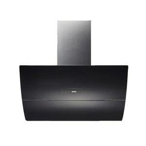90cm Stainless steel range hood tempered glass wall mounted cooker hood sensor touch control chimney hood