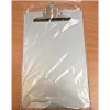 A4 size aluminium clear clipboard with metal butterfly clip for Office school