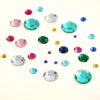Acrylic Diamond Acrylic Mono-Colour Round Flat Drill Plastic crystal rhinestones For Bags, Garment, Nail Art, Shoes, Diy