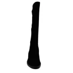 wholesale Women flat knee high wide Calf leather boots