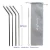 Import AliExpress Hot Sell Bar Drinking Metal Accessories 304 Reusable Stainless Steel Straws for Smoothie from China