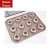 Import Amazon Hot Sale New Product Carbon Steel Nonstick 12 Cups Baking Mould Muffin Pan Mini Cup Donut Cake Mold from China