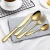 Import Amazon hot selling 4pcs rose gold purple navy blue black stainless steel tableware dining set silverware cutlery flatware sets from China