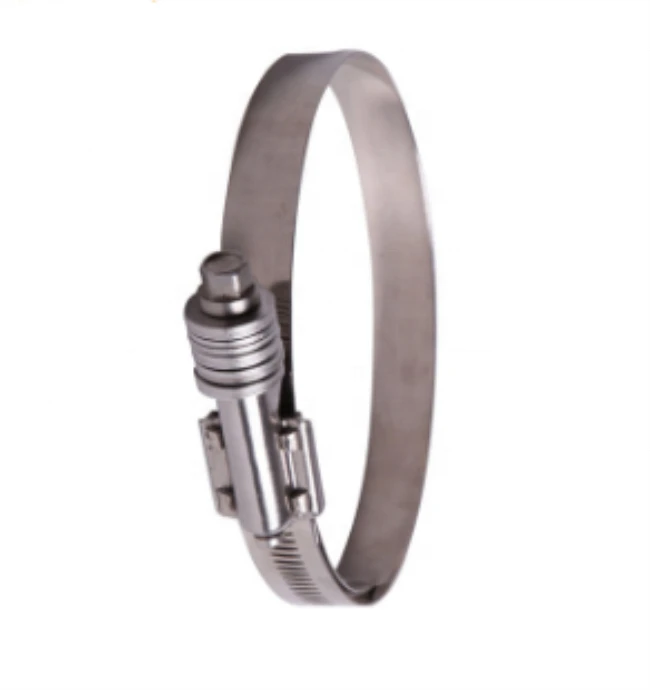 American Fast and Flexible Stainless Steel Heavy Rotating Worm Wheel Hose Clamp