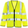 Ansi class 3 road workers safety reflective vest with long sleeve