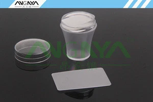 ANY New Arrival Cheap Price Transparent Handle Small Size Nail Stamper in other Nail Supplies