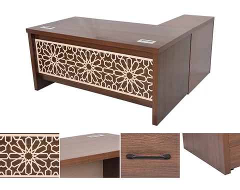 Attractive price modern melamine executive wooden desk professional design office desk accept OEM/ODM desk