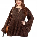 autumn  plus size dresses women casual dresses plus size women clothing loose custom made designs printed 2 pcs causal wear