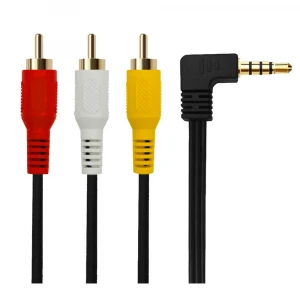 AV line 3.5mm Jack to 3 RCA for TV SONY Canon JVC Camcorder 3.5mm Audio Video Male to 3 RCA Male Conversion Cables 1.5m