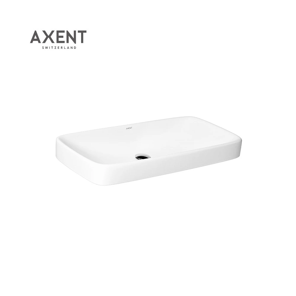 AXENT Best Selling High Quality L007-1101-M2 White Modern Bathroom Sink