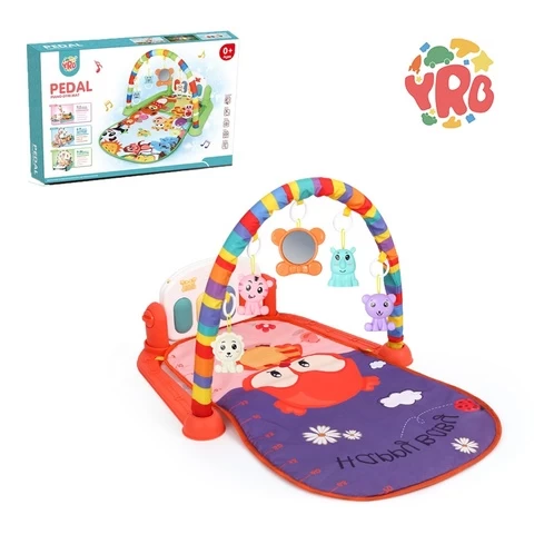 Baby Musical Education Hanging Toys Fitness Gym Soft and Comfortable Keyboard Play Mat with Piano Toys