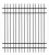 Import Balcony Railing Customize Solid Panels Metal Brazil Wrought Iron Zinc Steel Cast Aluminum Fence from China