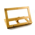 Bamboo Multi-function Portable Folding Book Stands and Holders with 6 Adjustable Positions