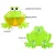 Import bathroom automatic musical bubble blower playing bathtub suction cup frog bath toy from China