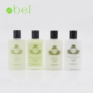 Bathroom hotel supplies amenities conditioning shampoo in bottles