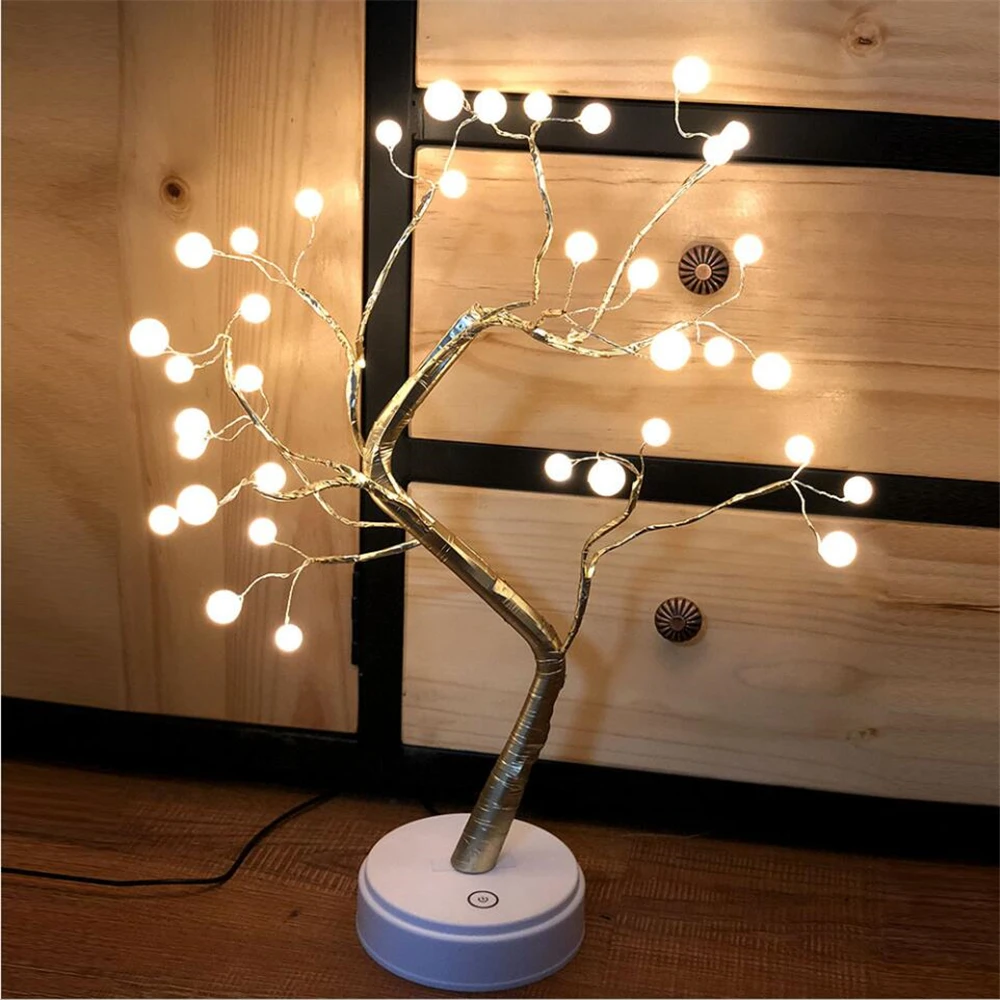 Battery Outdoor Christmas LED Warm White LED Room Decoration Ready to Ship Tree Lights