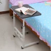 Bed beside table adjustable height computer desk lifting laptop table with wheels