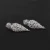 Import Bedazzled Luxury bridal jewelry earrings sliver plated  drop zircon dangle earrings for wedding dinner jewellery from China