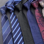 Best china low price High quality men's polyester tie Striped men's office tie