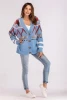 Best price custom cashmere pullover  jacquard womens cardigan sweater