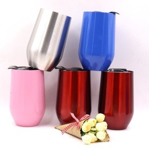 Best Selling Double Wall Stainless Steel Stemless Wine Tumbler With Lids,17oz/500ml Metal Wine Cups/Glass Stock In Hand