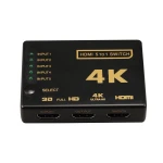 Best selling HDMI Switch 5x1 Switcher Selector 3D support 4k With IR Remote HDMI Splitter Infrared Receiving Cable