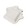 Biodegradable cake tray Pastry tray, small square plate paper plate