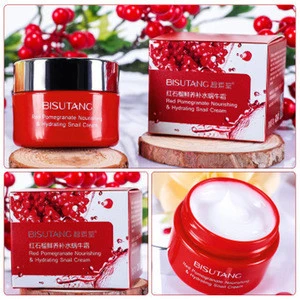 bisutang red pomegranate cream skin whitening anti aging cream face care
