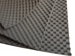 Black Egg Shape Acoustic Insulation Rubber Foam / sound proof sponge