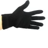 Black Gloves Touch Screen Men Women  Gloves Knitted Print Logo Custom Winter Gloves