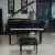 Import Black Grand Piano with piano bench and accessories from China