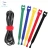 Black nylon hook loop cable tie with custom logo
