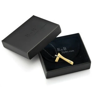 black paper jewelry box
