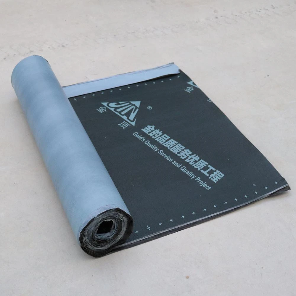 black self-adhesive bitumen waterproof membrane with SBS from China