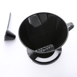 Black Single Cup Pour Over Coffee Brewer Plastic Brewing Cone coffee dripper Maker Coffee Filter Tool
