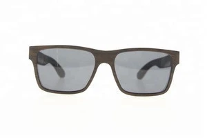 Black wooden sunglasses wholesale nature 100% full wood square sun glasses
