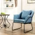 (BLAIR) Single new modern living room fabric sofa set design chair