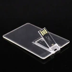 Blank Usb Card With Logo, Card Pen Drive Usb Disk, Transparent Business Card Usb Memory Stick With Logo Printing