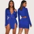 Import Blazer Suit Zipper Crop Top and Skirt 2 Piece Sets Women from China