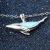 Import Blue Fire Opal Whale Pendant Necklace Vintage Fashion Sea Animal Necklace 925 Sterling Silver Chain Necklaces For Women Jewelry from China