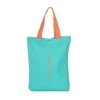 Blue Promotional Customized Vu Printing Logo Beach Canvas Tote Bag