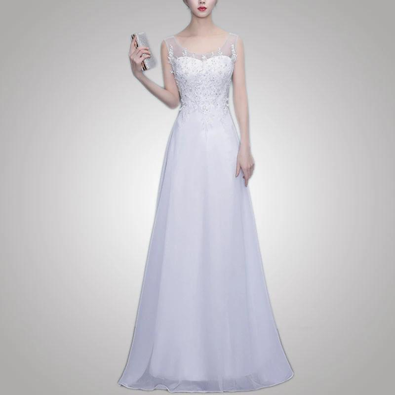 Bohemian Lovely Girl Custom Your Logo Bride White Wedding Dress Export Clothing