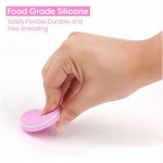 BPA free silicone beads baby teether silicone teething beads rubber teething ring babies pacifier clips biscuit