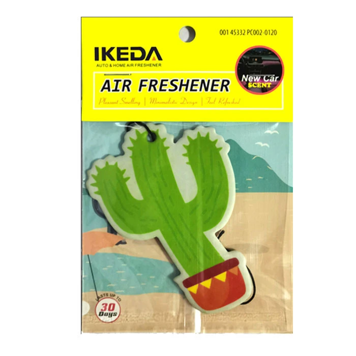 Brand IKEDA custom car perfume online lowest price hanging paper air freshener