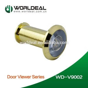 Brass peephole door eye viewer